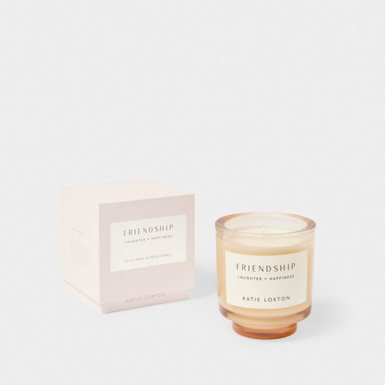 Katie Loxton Sentiment Candle Friend Peach Rose And Sweet Mandarin