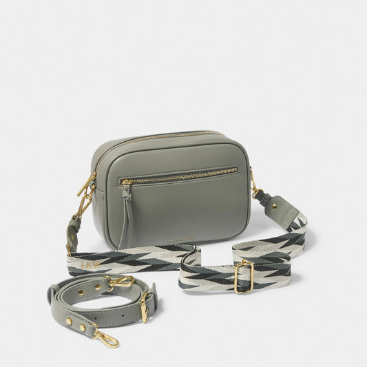 Katie Loxton Hallie Crossbody Bag Graphite Green