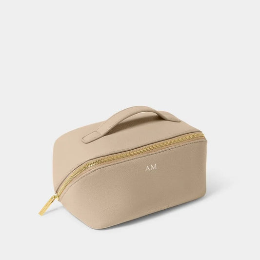 Katie Loxton Medium Make Up/Wash Bag Light Taupe