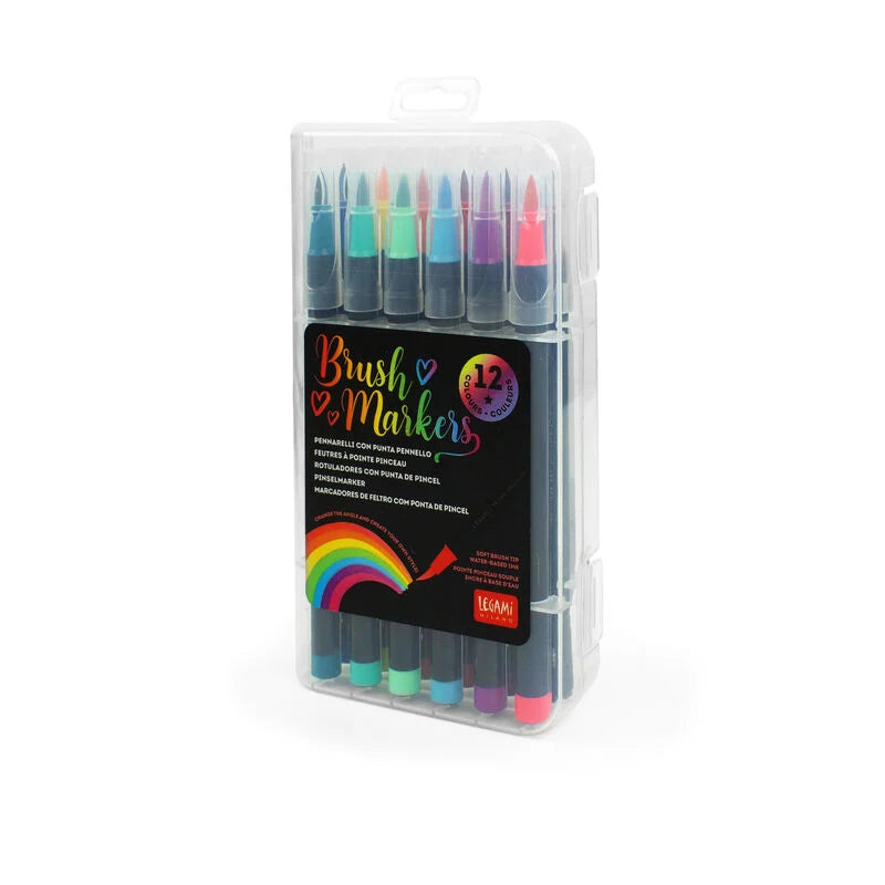 Legami Brush Markers Set 12 Ink Pens