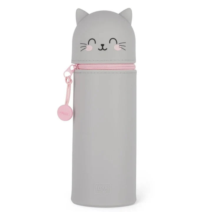 Legami Kawaii Kitty 2 in 1 Soft Silicone Pencil Case