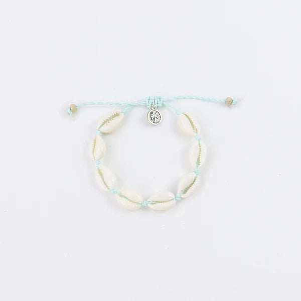 Pineapple Island Adjustable Bracelet Cowrie Turquoise