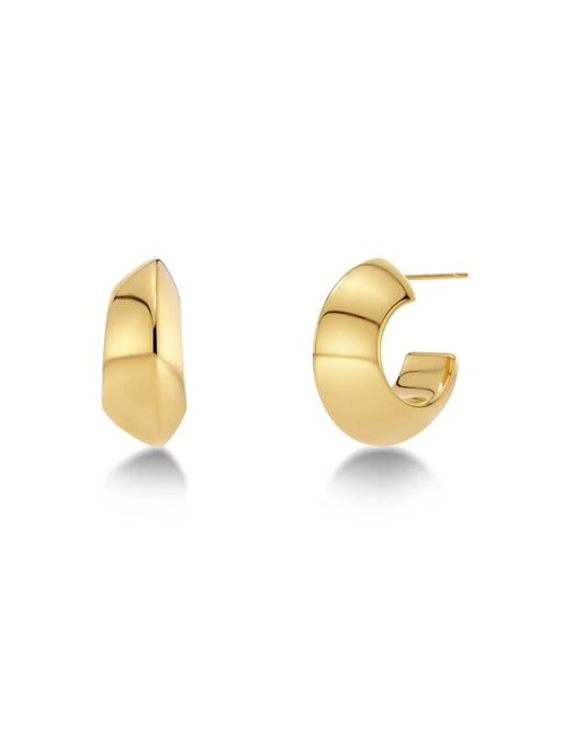 Bead Creoles S Gold Hoops