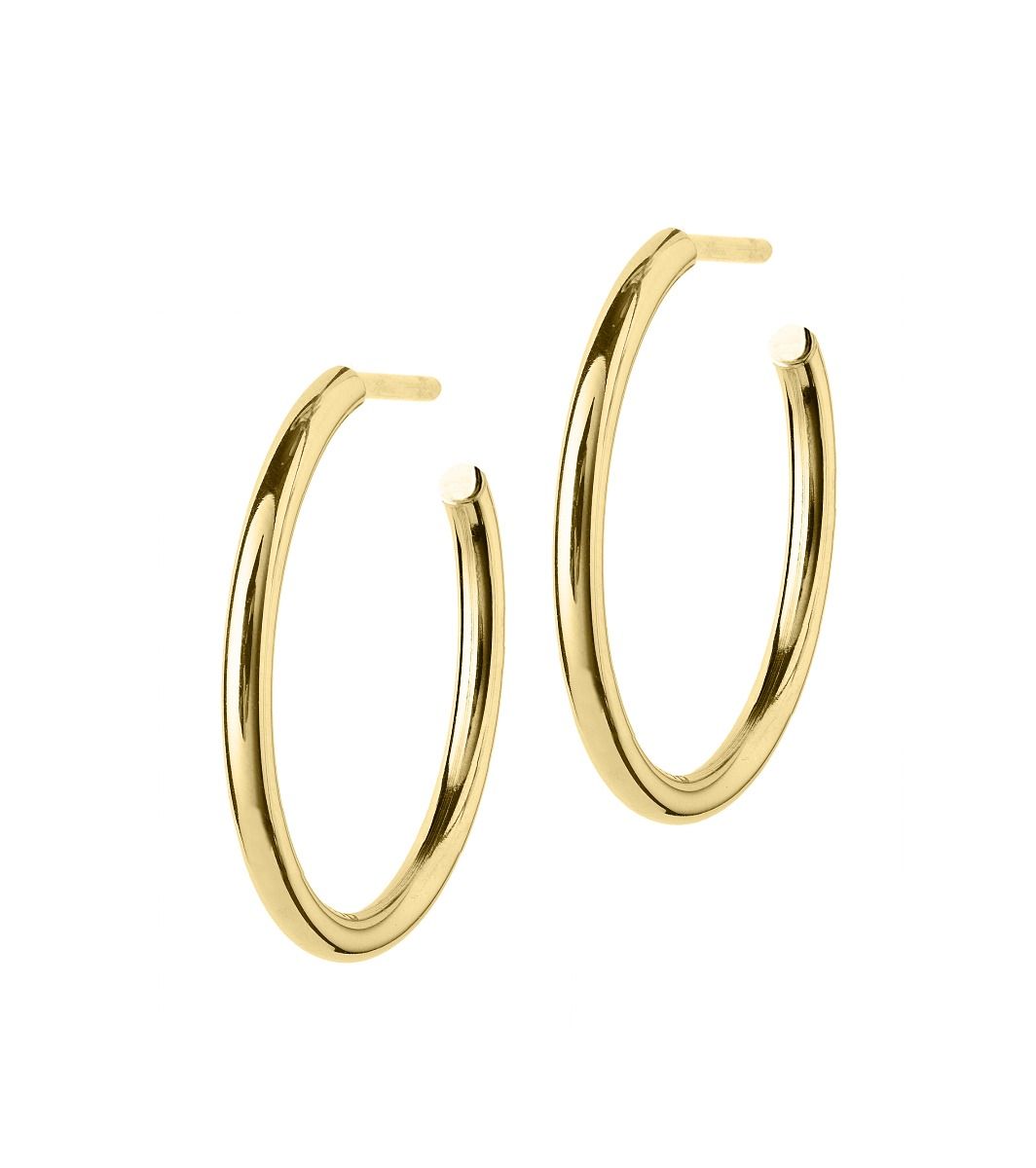 Hoops Earrings Gold Medium