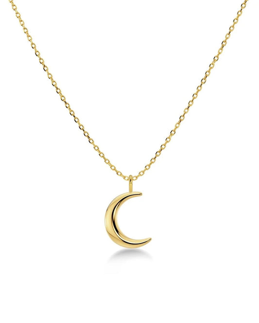 New Moon Necklace Gold