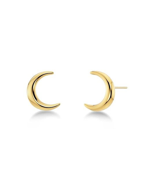 New Moon Studs S Gold