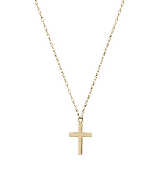 Spirit Cross Necklace Gold