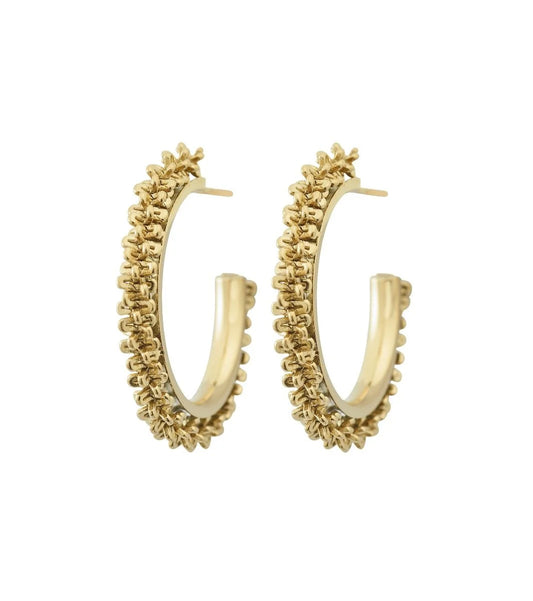 Tinsel Gold Hoops