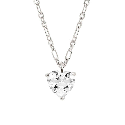 SWEETROCK necklace ed. SPARKLING LOVE in 925 silver CZ Silver