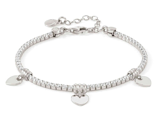 148600/001 CHIC&CHARM bracelet, 925 silver &CZ Silver Heart