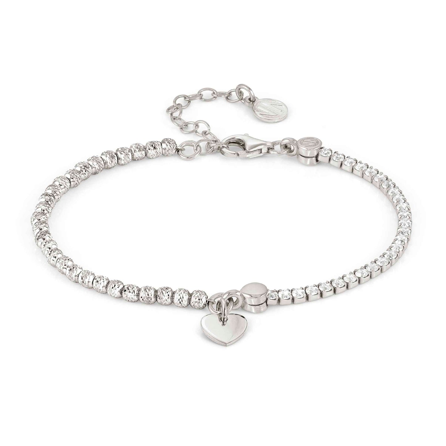 CHIC & CHARM bracelet ed. CELEBRATION 925 silver, CZ, (SYMBOL) Silver Heart 148616/086