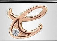 430310/03 Classic 9ct Rose Gold Letter C