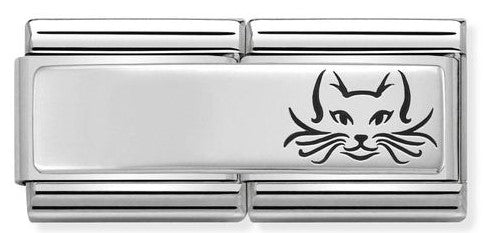 330710/17 Classic DOUBLE ENGRAVED steel , silver  Cat