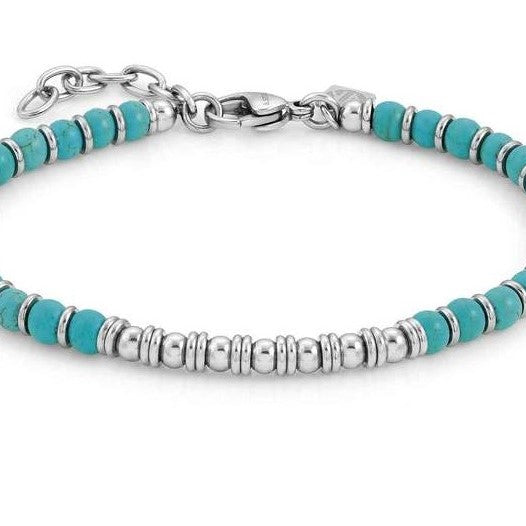 027902/033 INSTINCT bracelet,S/steel,stones Turquoise