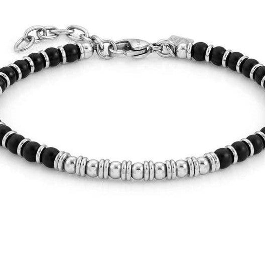 027902/044 INSTINCT bracelet,S/steel,stones Onyx