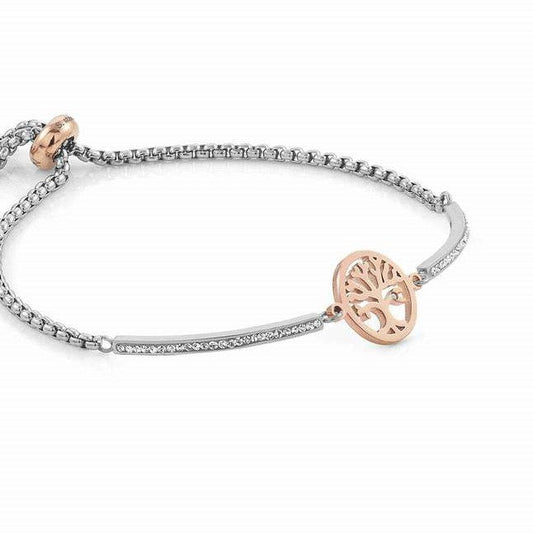 028004/017 MILLELUCI bracelet,S/Steel,CZ, (ROSEGOLD) Tree life