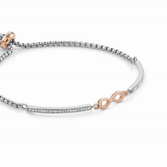 028004/024 MILLELUCI bracelet,S/steel,CZ (ROSEGOLD) Infinity