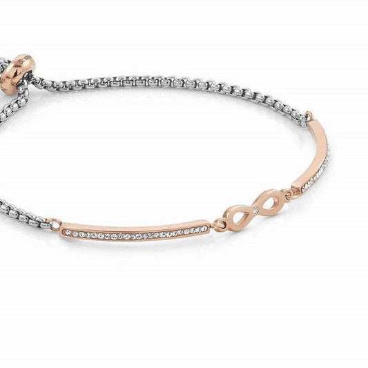 028005/024 MILLELUCI bracelet,S/steel,CZ, (ROSEGOLD - RICH VERSION) Infinity