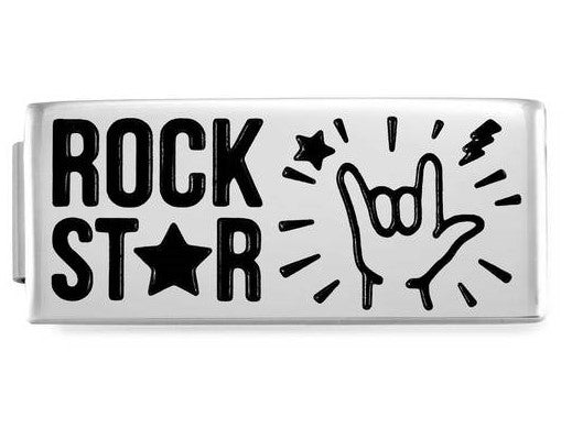 230701/02 DOUBLE Glam, steel, enamel Rock Star