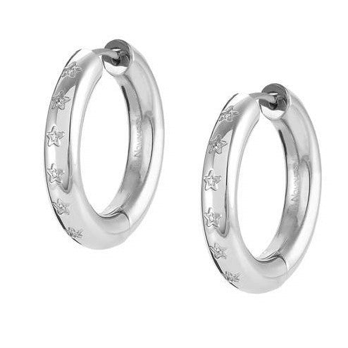 028204/001 INFINITO earrings,S/steel,CZ &Steel