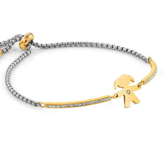 Milleluci Bracelet, Steel CZ, Gold Colour GIRL 028006/026