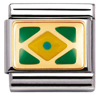 030235/02 Classic ,S/steel,enamel,bonded yellow gold,BRAZIL (America)